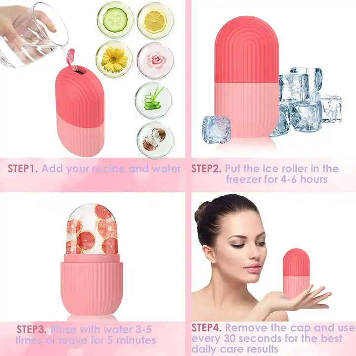 Glow Facial Ice Cube Massage Roller Tool