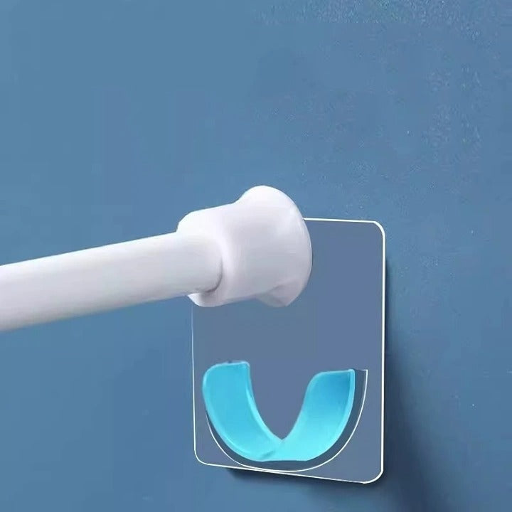 Invisible Curtain Rod Holder – Self-Adhesive Hook for Bathroom & Bedroom (Pack of 6)