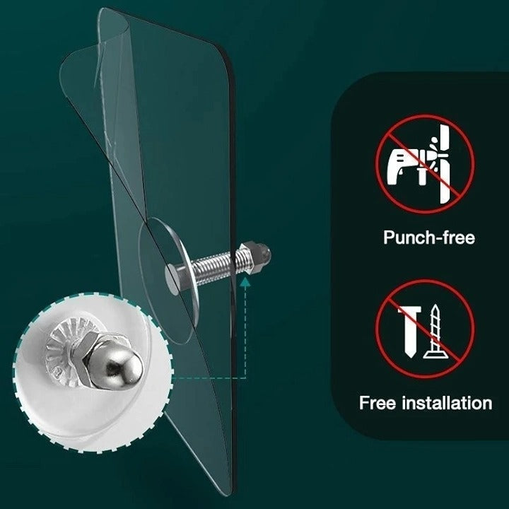 Strong Adhesive Wall Hooks – Poster, Shelf, Cabinet & Bathroom Hook Hangers (Pack of 5)