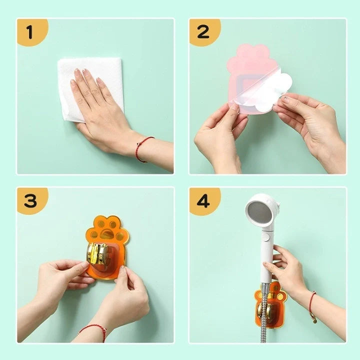 Bear Shower Holder – Universal Adjustable Bracket for Shower Heads