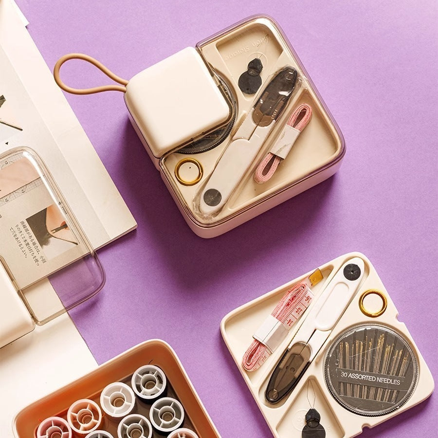 Portable Sewing Kit with Needle & Thread – Elegant & Practical Storage Solution