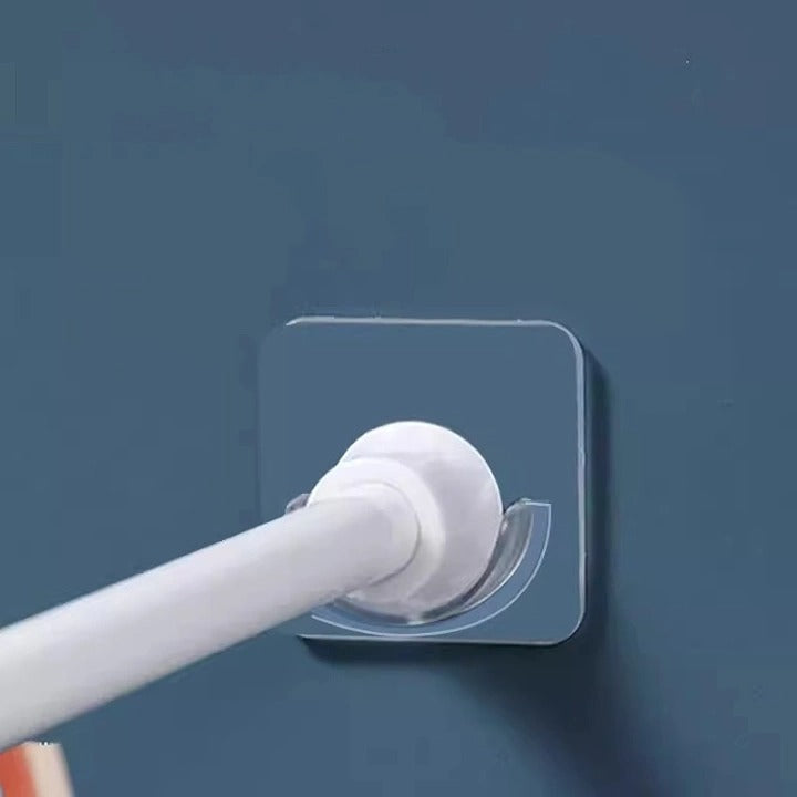 Invisible Curtain Rod Holder – Self-Adhesive Hook for Bathroom & Bedroom (Pack of 6)