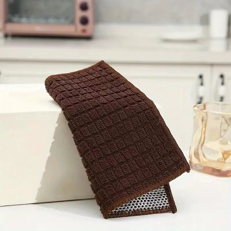 Ultra-Absorbent Microfiber Dish Cloths - Double-Sided, Durable, Scratch-Free