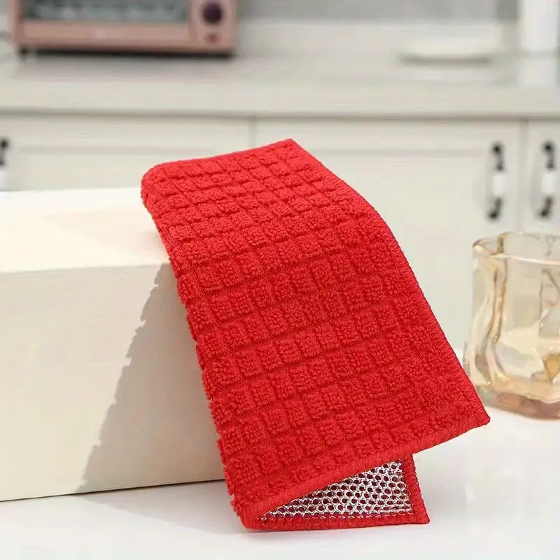Ultra-Absorbent Microfiber Dish Cloths - Double-Sided, Durable, Scratch-Free
