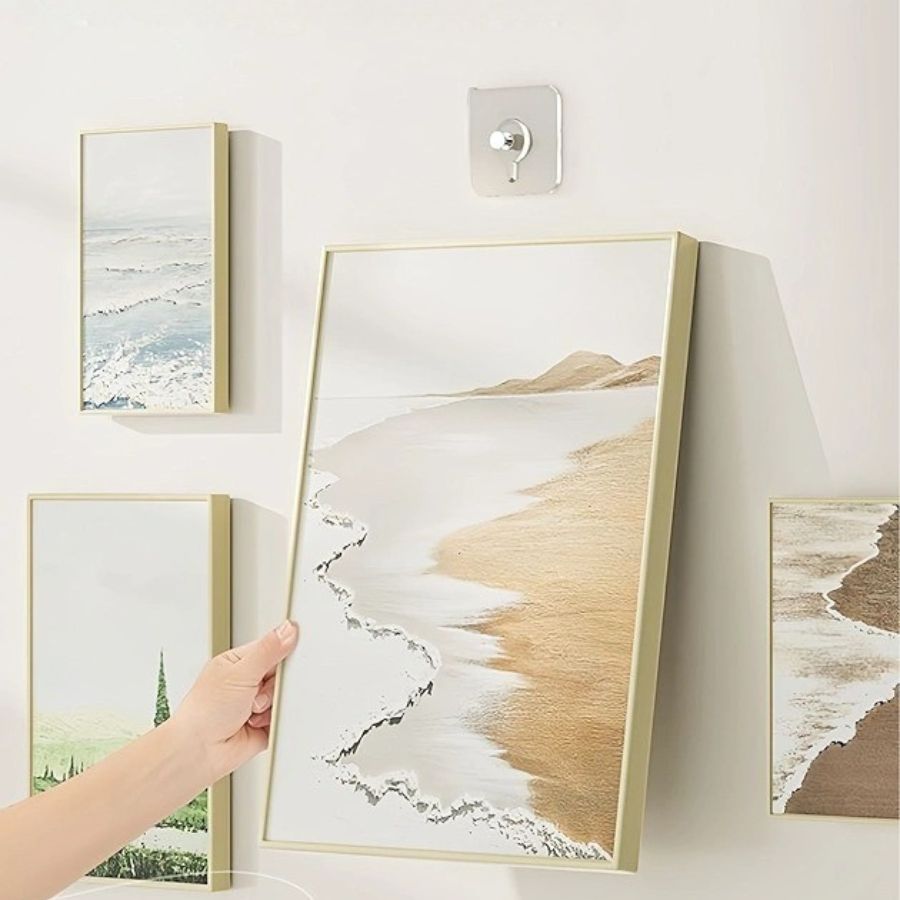 Stainless Steel Multipurpose Hooks – Self-Adhesive Heavy Duty Wall Hooks (pack of 5)