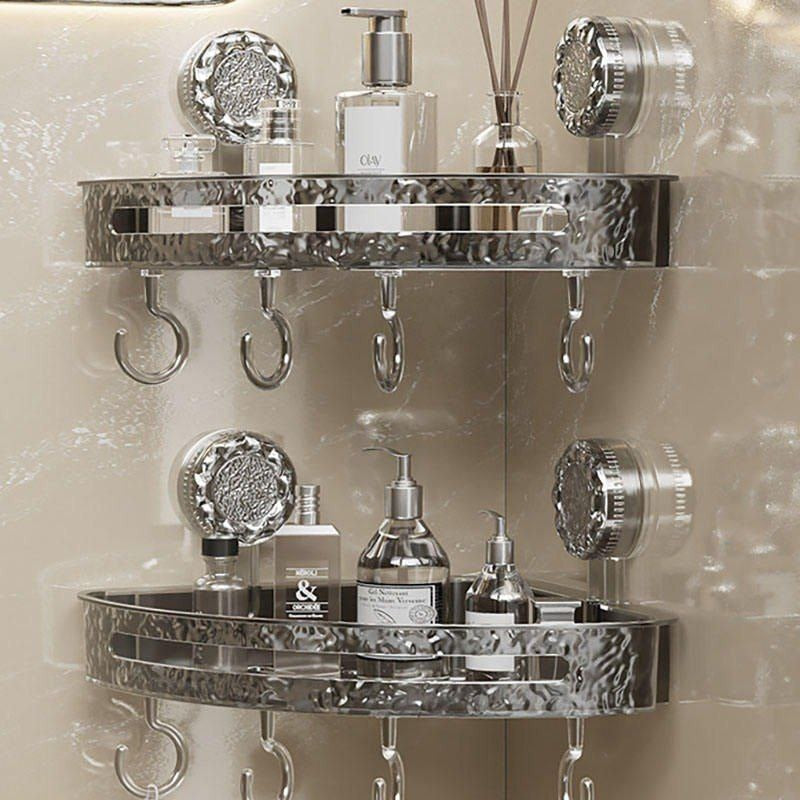 Triangle Suction Corner Rack – Punch-Free, Waterproof Bathroom Storage Solution