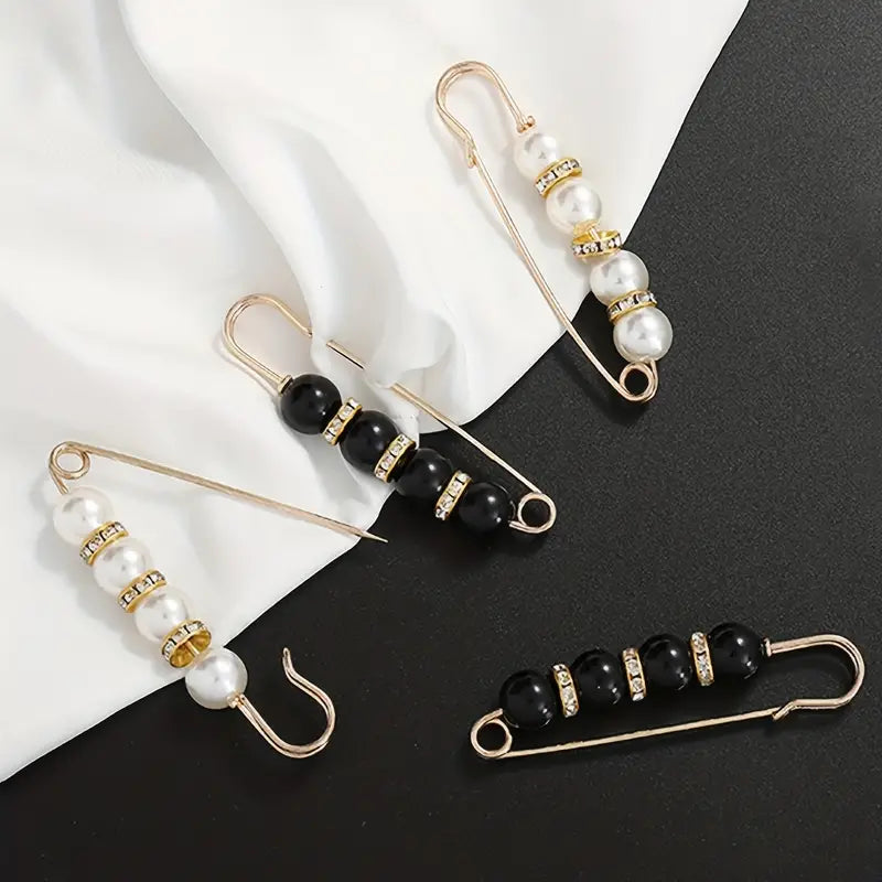 Pearl Brooch Pins Stylish Clothing Accessories