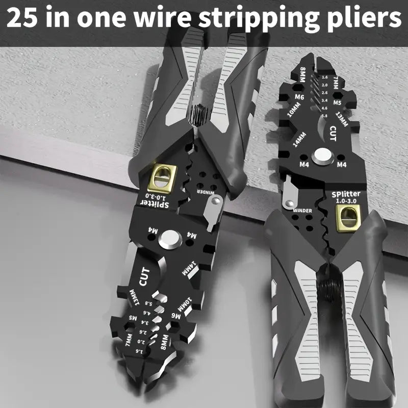 Heavy Duty Wire Stripping & Cutting Pliers for Electricians