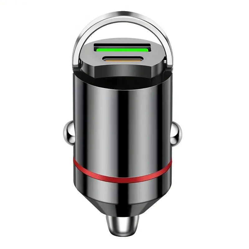 Metal Car Charger – Dual USB Fast Charging