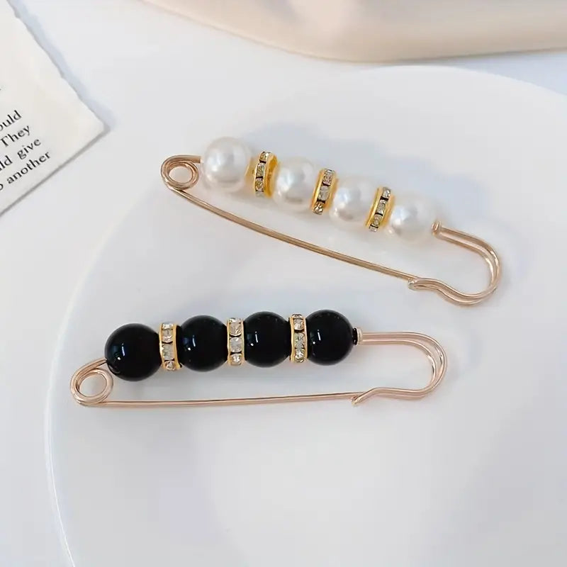 Pearl Brooch Pins Stylish Clothing Accessories