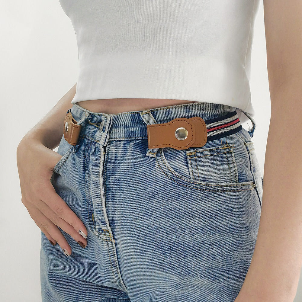 Buckle-Free Elastic Belt – Adjustable & Comfortable Waistband Kids & Adult