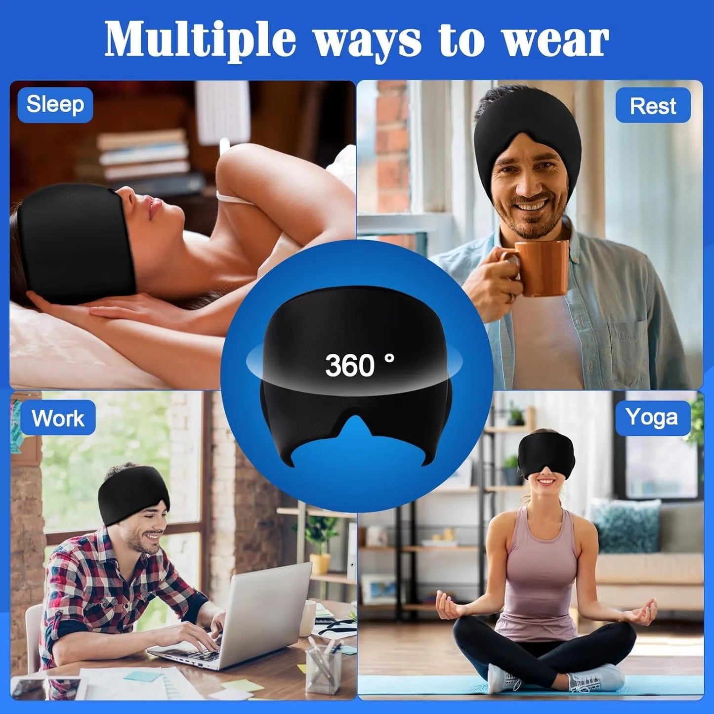 Headache Relief Band – Soothing, Drug-Free Pain Relief for Headaches & Stress