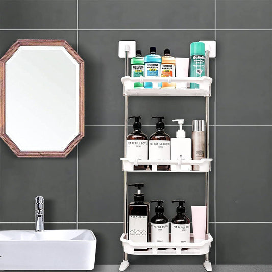 3-Tier Plastic Storage Self-Adhesive
