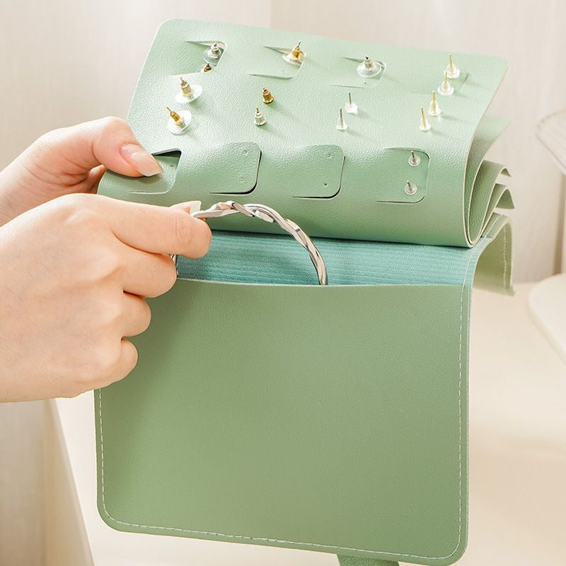 Elegant Jewelry Storage Bag – Travel Case for Rings, Earrings & Necklaces