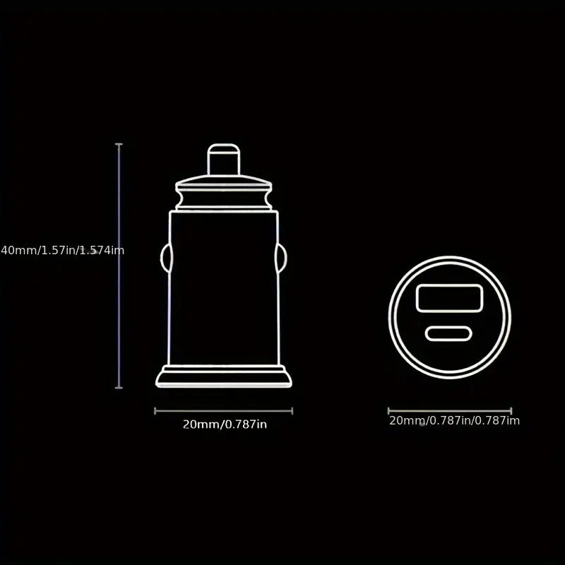 Metal Car Charger – Dual USB Fast Charging