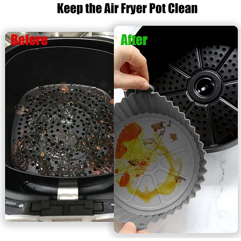 Eco-Friendly Airfryer Silicone Basket - Pack of 4
