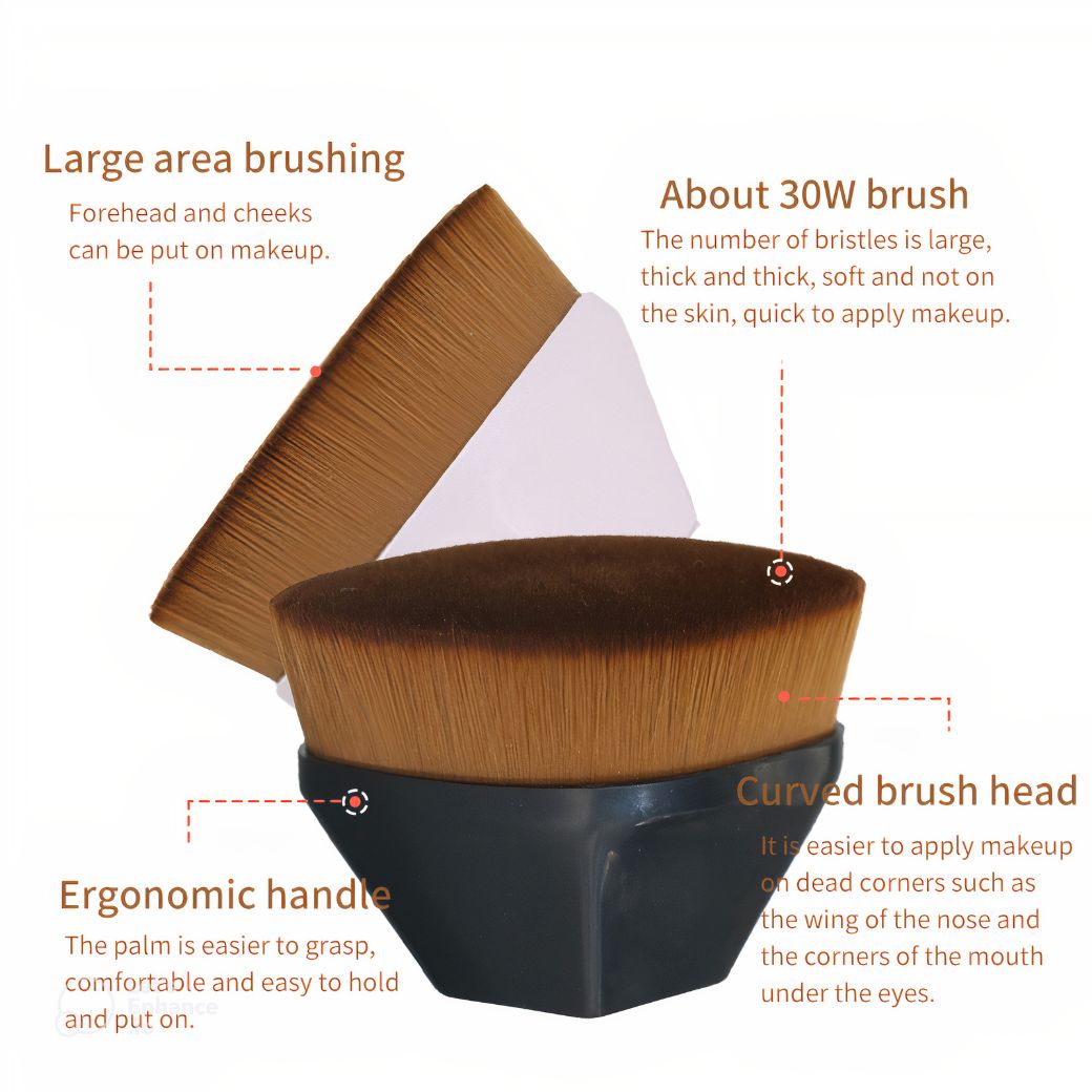 Professional High-Density Foundation Makeup Brush