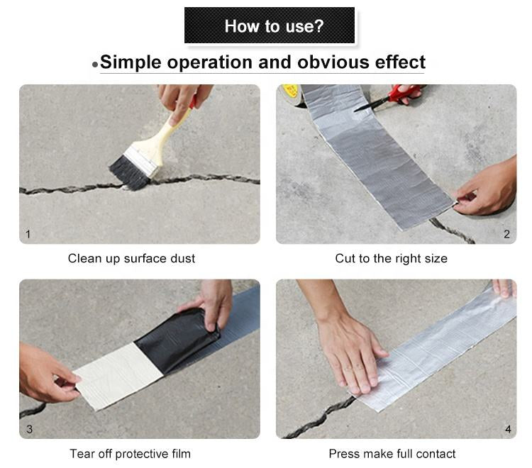 Aluminum Foil Flashing Butyl Rubber Waterproof Tape (2 inch * 5 meter)