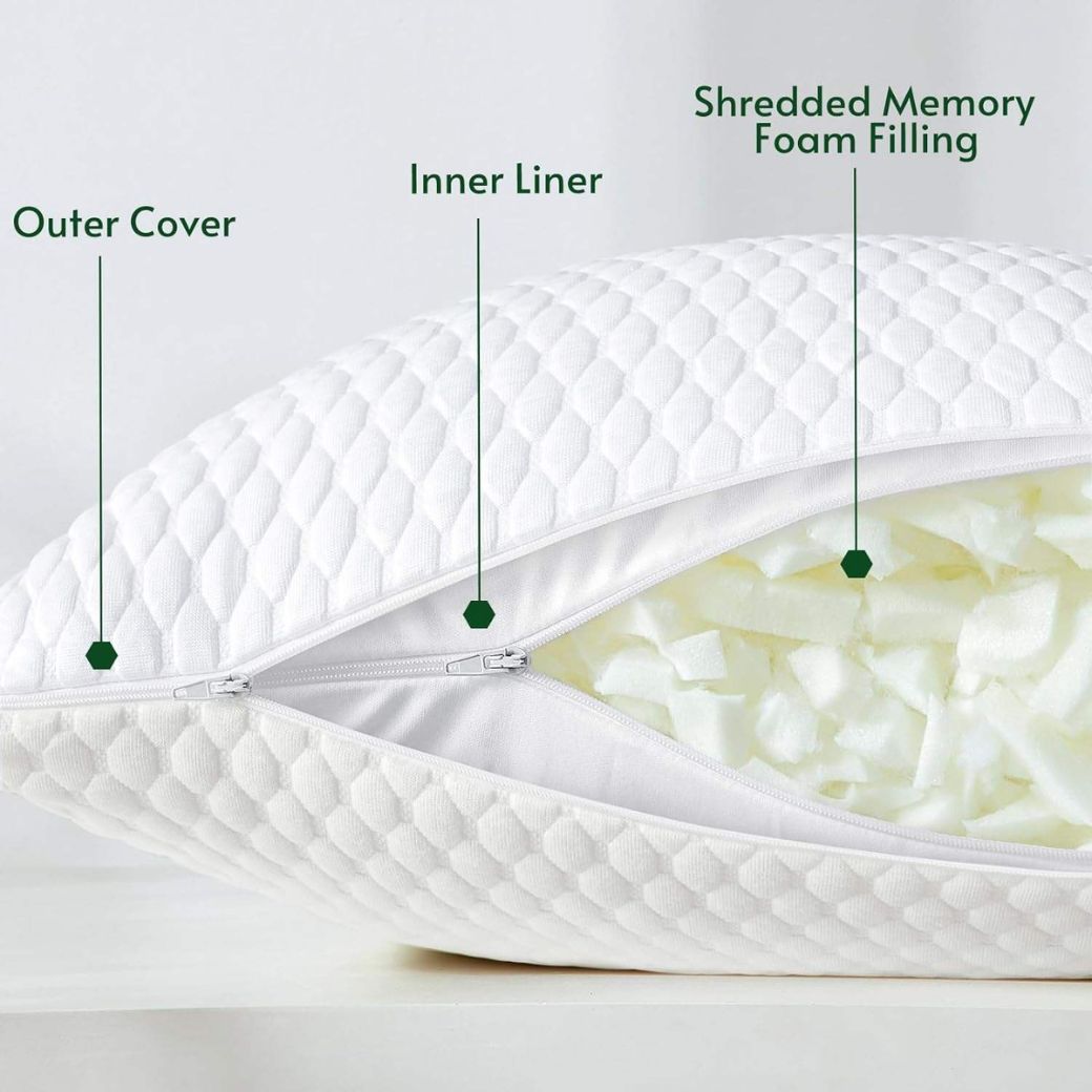 Extra-Large Memory Foam Pillow for Support and Relaxation
