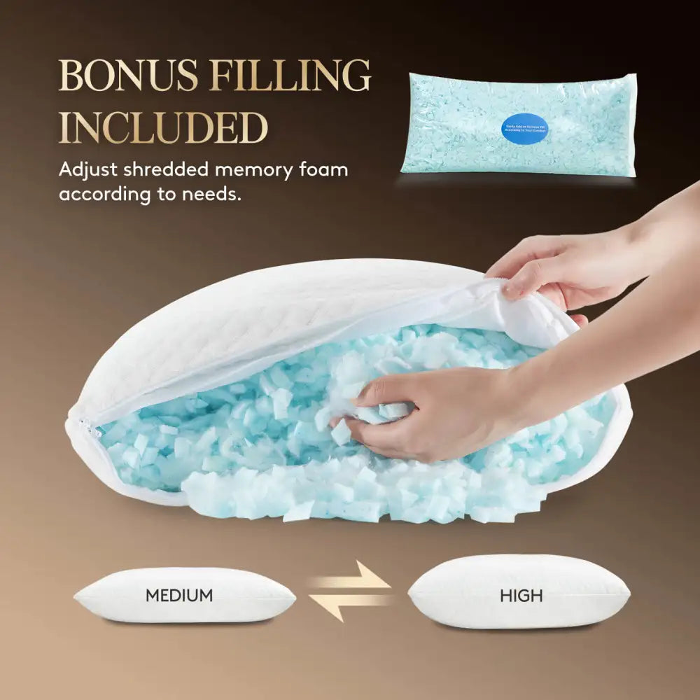 Extra-Large Memory Foam Pillow for Support and Relaxation