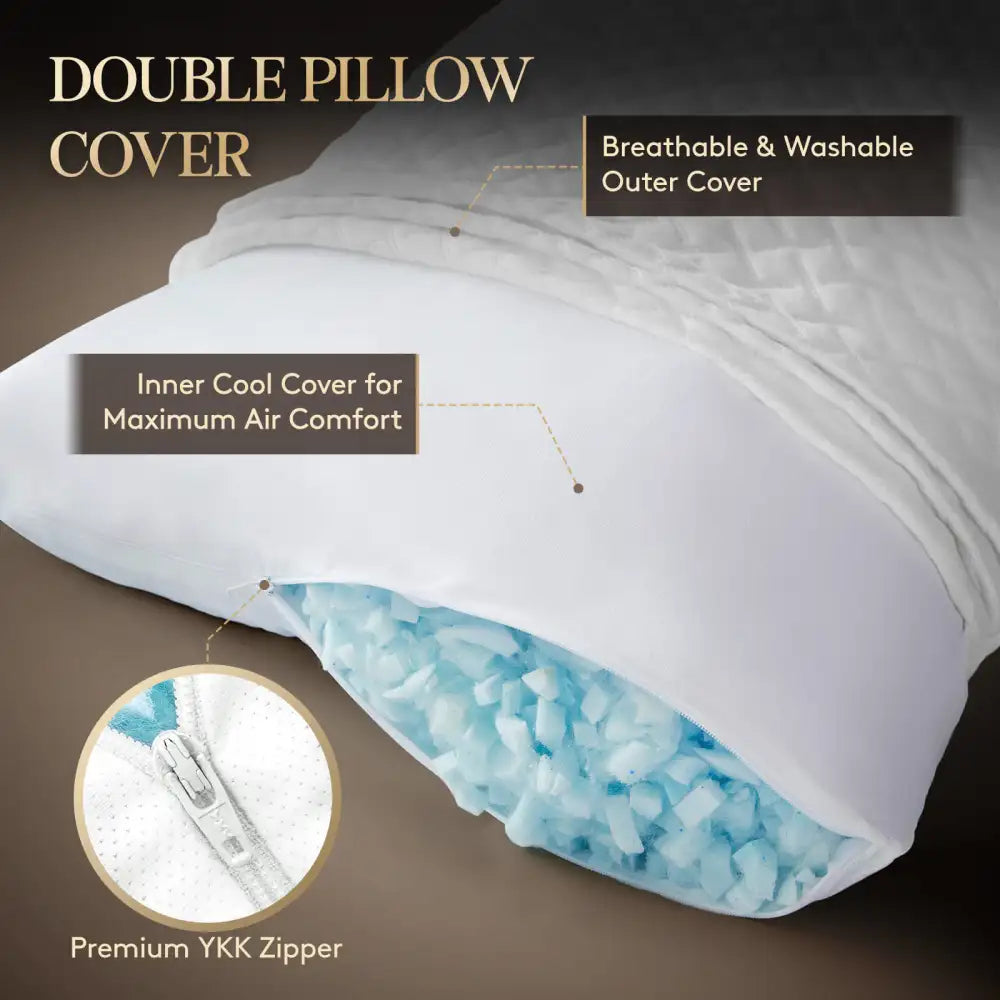 Extra-Large Memory Foam Pillow for Support and Relaxation