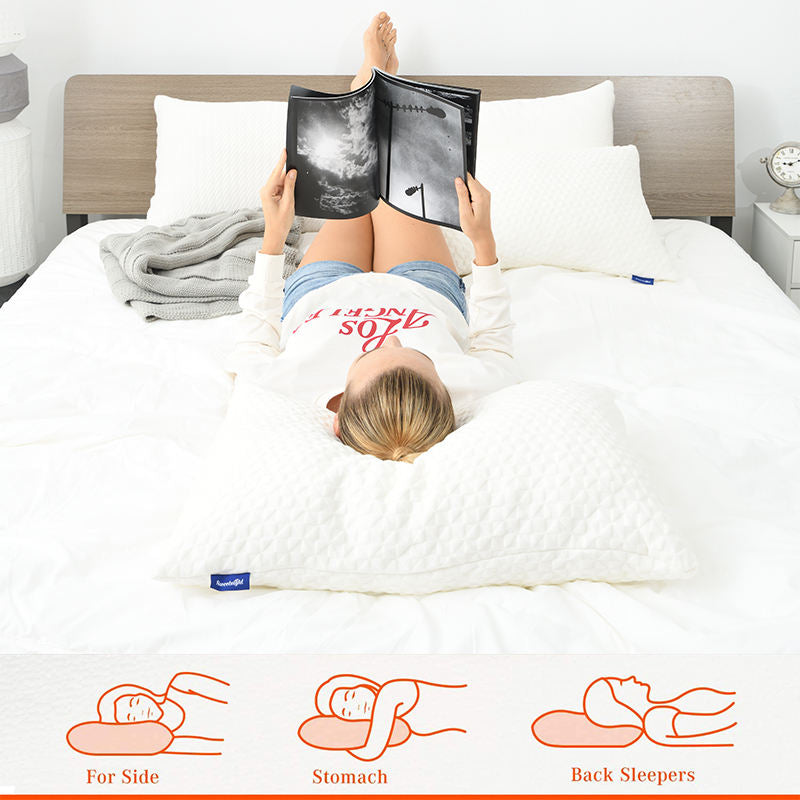 Extra-Large Memory Foam Pillow for Support and Relaxation