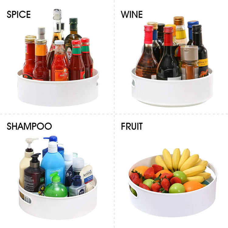 360° Rotating Sideboard Carousel Shelf Organizer