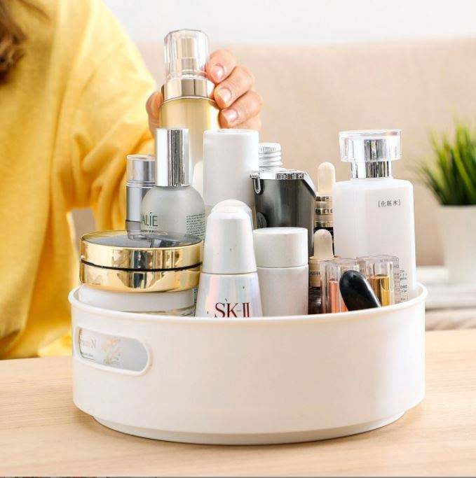360° Rotating Sideboard Carousel Shelf Organizer