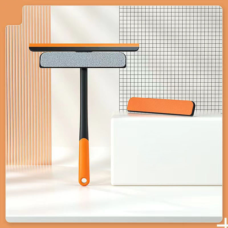 3-in-1 Soft Sponge Glass Window Cleaning Scraper with Squeegee