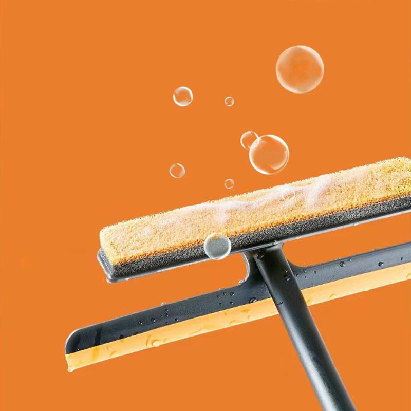 3-in-1 Soft Sponge Glass Window Cleaning Scraper with Squeegee