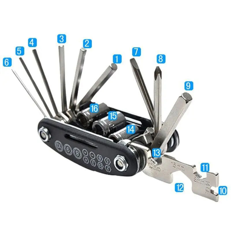 16-in-1 Bike Repair Tool Kit