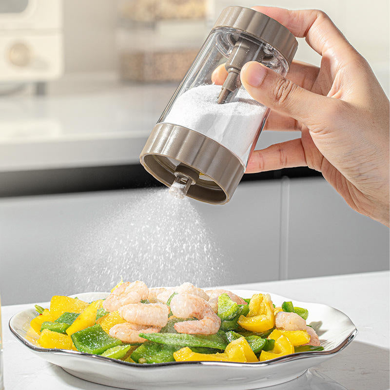 Transparent Salt Shaker – Moisture-Proof Sealed Kitchen Seasoning Jar