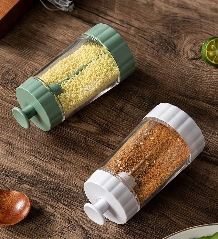 Transparent Salt Shaker – Moisture-Proof Sealed Kitchen Seasoning Jar