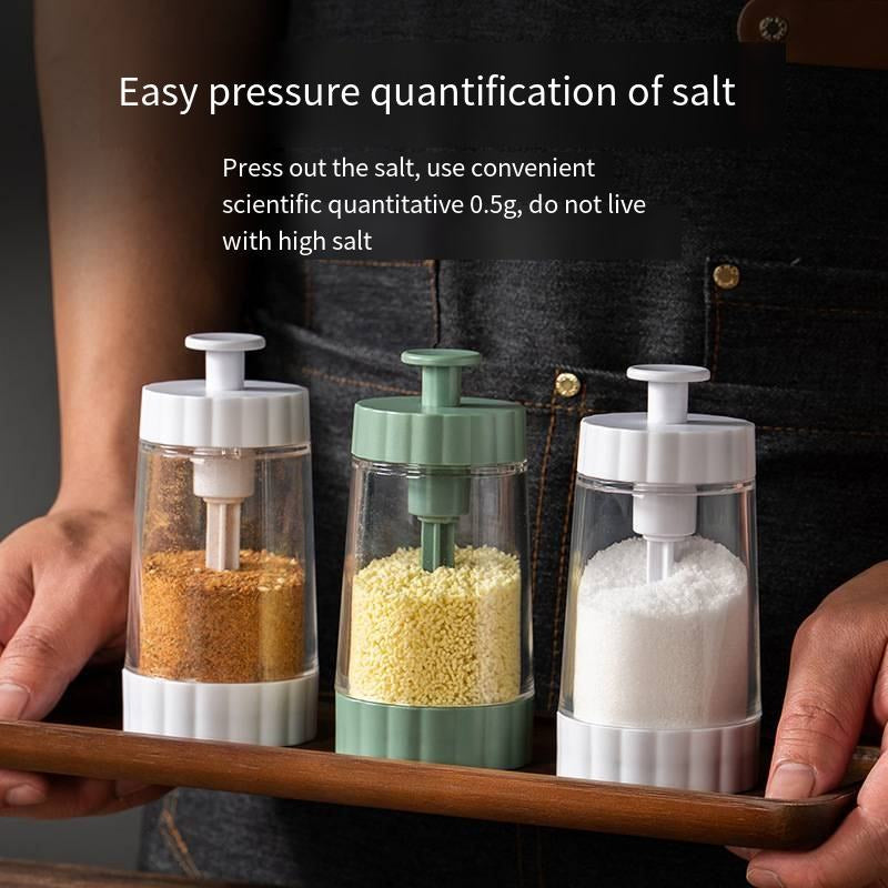 Transparent Salt Shaker – Moisture-Proof Sealed Kitchen Seasoning Jar