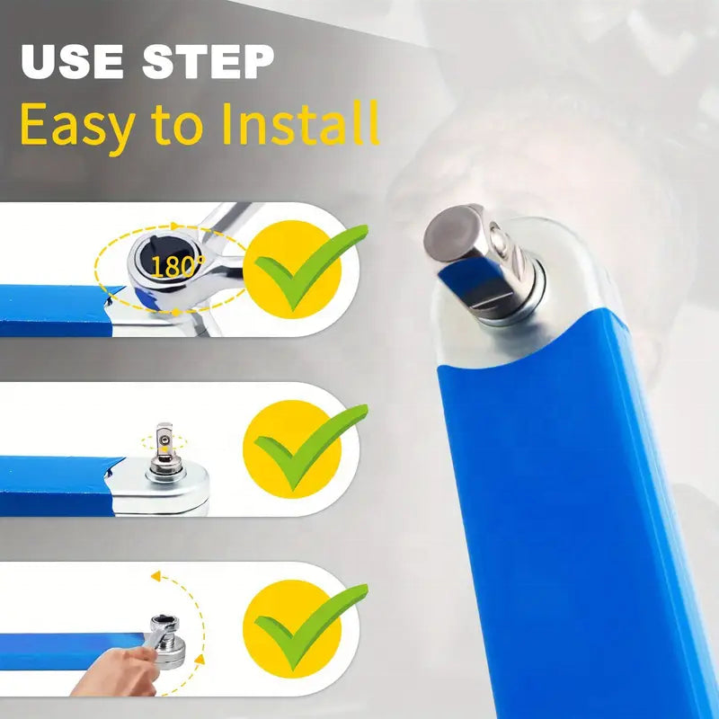 Offset Extension Wrench – Durable 15-Inch Impact Ready Wrench for Tight Spaces