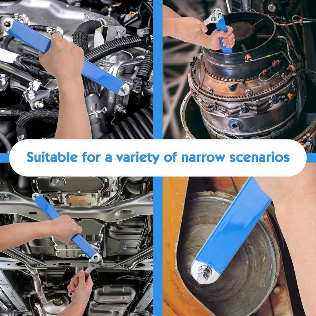 Offset Extension Wrench – Durable 15-Inch Impact Ready Wrench for Tight Spaces