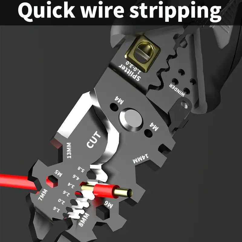 Heavy Duty Wire Stripping & Cutting Pliers for Electricians