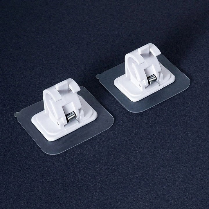 Curtain Rod Hook – Adhesive Wall Holder with Strong Suction for Home Use (Pack of 2)