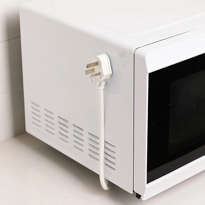 Transparent Adhesive Hook – Removable Holder for Toothbrushes & Power Plugs (Pack of 5)