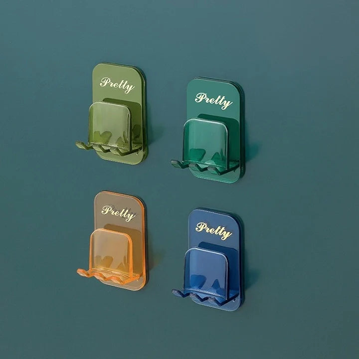 Bathroom Toothbrush Holder – Wall-Mounted Non-Folding Sticker Rack (Pack of 4)