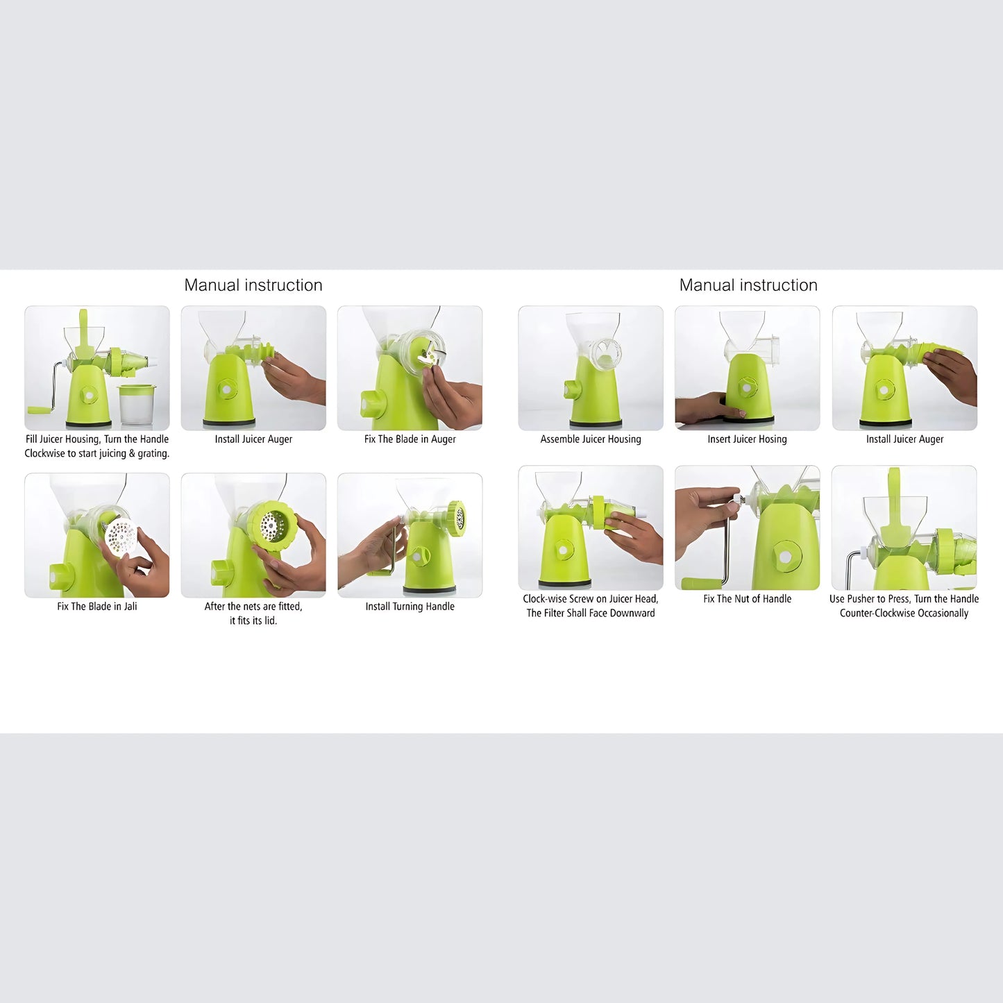 Manual Fruit & Vegetable Hand Juicer – Easy & Efficient Juicer for Fresh, Healthy Drinks