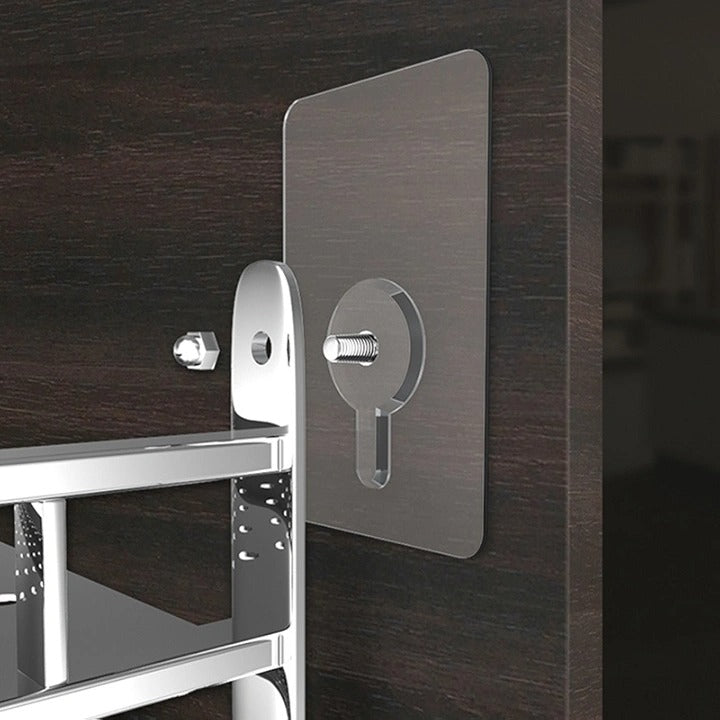 Strong Adhesive Wall Hooks – Poster, Shelf, Cabinet & Bathroom Hook Hangers (Pack of 5)