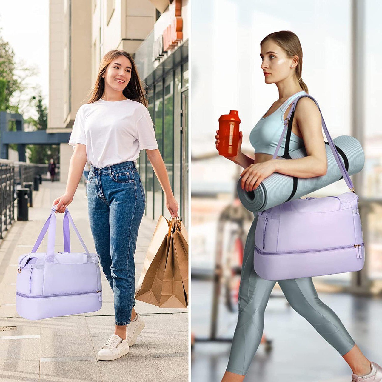 Smart Travel Bag | USB, Wet Pocket & Shoe Space