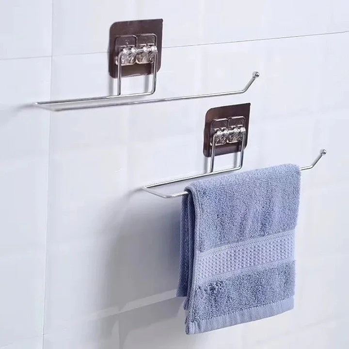 Stainless Steel Tissue Holder – Self-Adhesive Rack for Bathroom & Kitchen