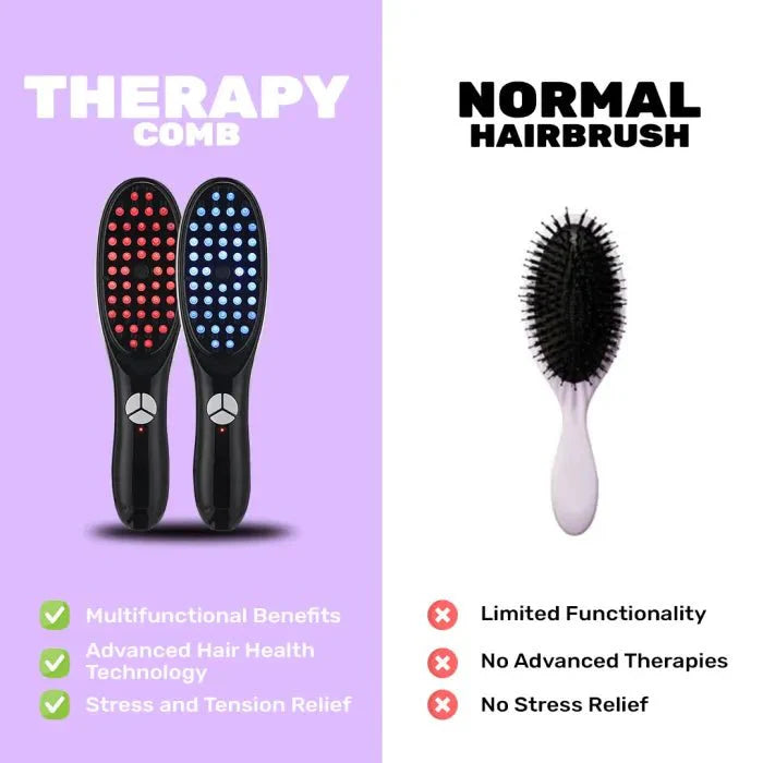 Rechargeable LED Comb For Hair Therapy & Growth