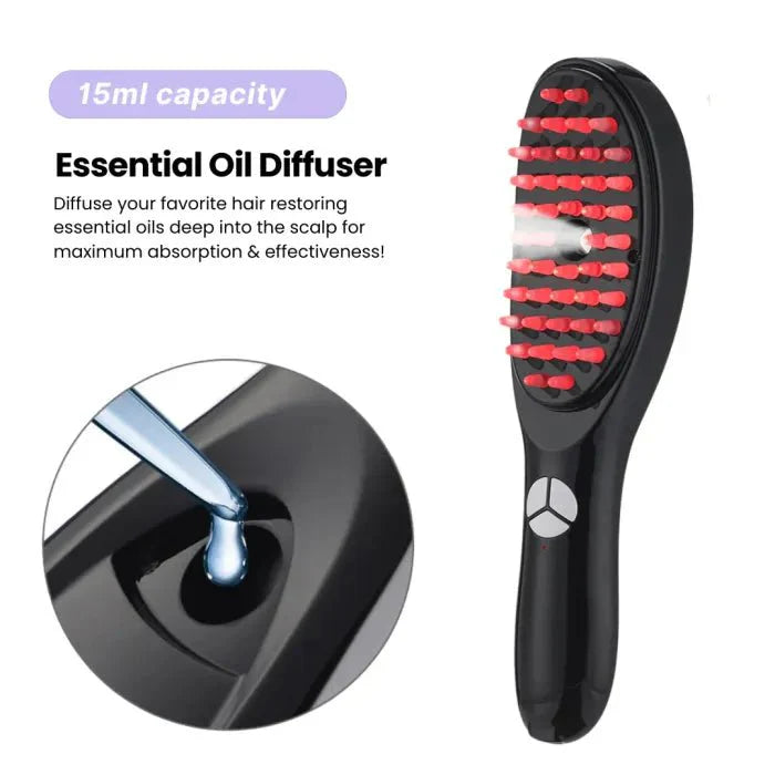 Rechargeable LED Comb For Hair Therapy & Growth