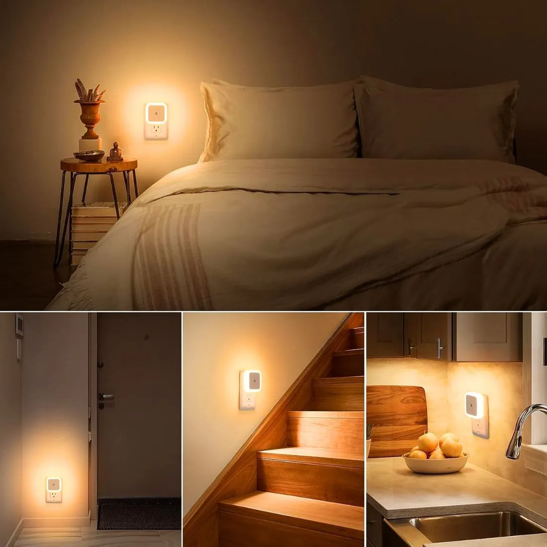 Smart Sensor Night Light Bulb – Auto On/Off | Energy-Saving LED Night Lamp for Home
