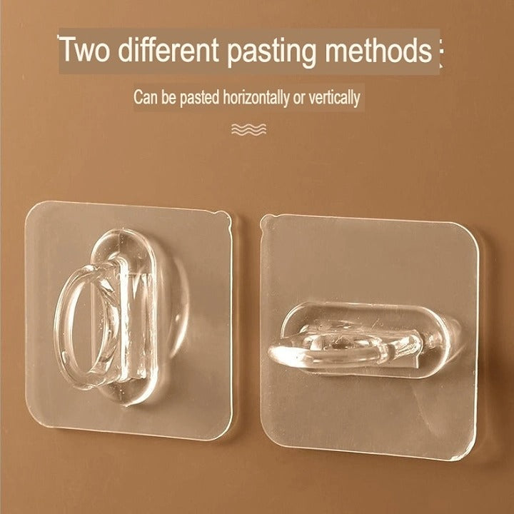 Adhesive Wall Rack – Shampoo Bottle & Shower Gel Holder for Bathroom Use (Pack of 6)