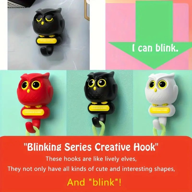 Blinking Owl Adhesive Hooks
