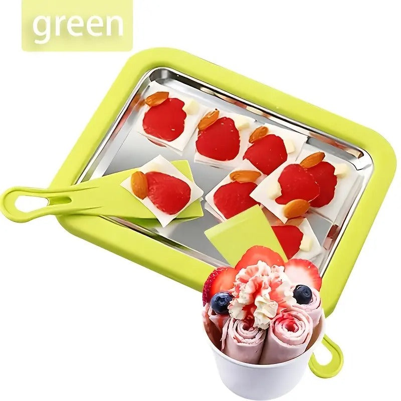 Instant Ice Cream Roller Plate – Make Frozen Yogurt, Sorbet & More